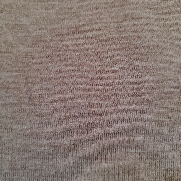 Heather Brown Keyhole Turtleneck Top with ¾ Sleeves Sz L - Picture 7 of 9